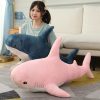 Cute Cartoon Giant Shark Whale Plush Pillow - Cozy Home Decor for Kids