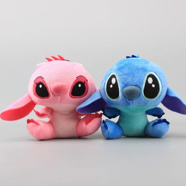Cute Cartoon Lilo & Stitch Plush Keychain - 10 Pcs Kawaii Gift Set