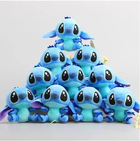 Cute Cartoon Lilo & Stitch Plush Keychain - 10 Pcs Kawaii Gift Set
