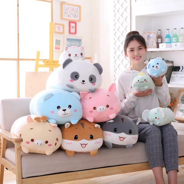 Cute Cartoon Plush Pillow - Soft Fat Dog, Cat, Totoro & More! Perfect Gift!