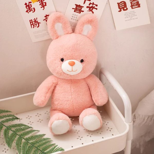 Cute Cartoon Plushie Toys: Bunny, Elephant, Cat, Panda & Monkey