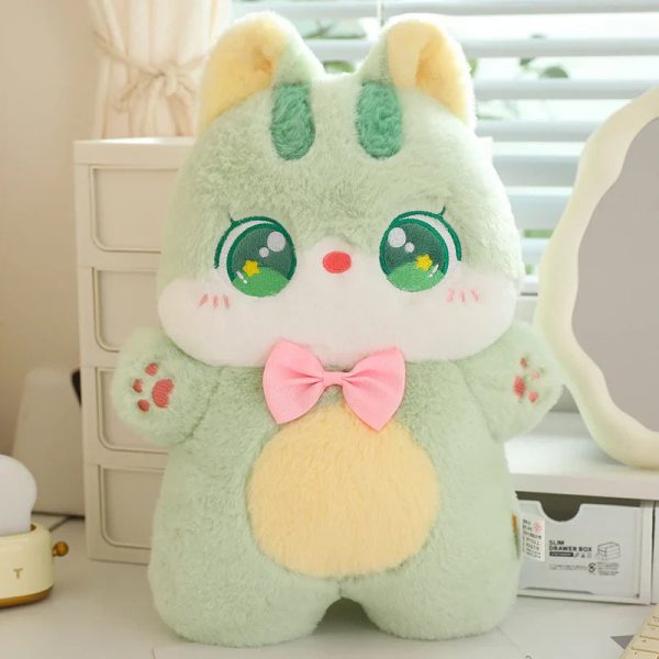 Cute Cat Bowtie Plush Toy - Soft Throw Pillow for Kids & Girlfriends