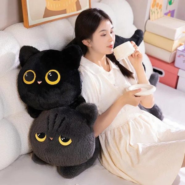Cute Cat Lying Plush Sofa Pillow