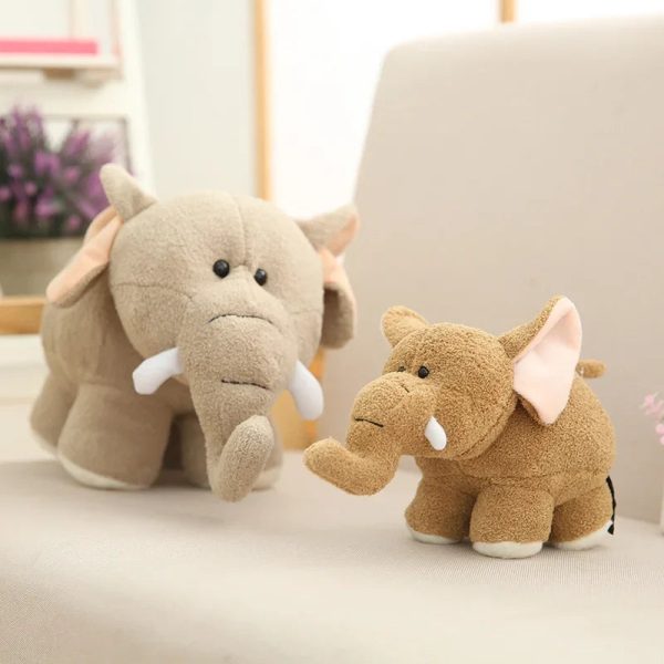 Cute Chubby Hippo & Elephant Plush Toys
