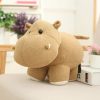 Cute Chubby Hippo & Elephant Plush Toys
