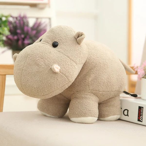 Cute Chubby Hippo & Elephant Plush Toys