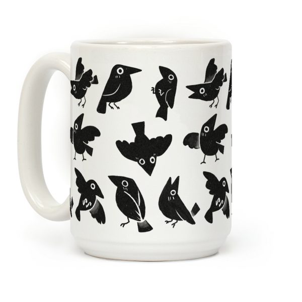 Cute Crow Pattern Coffee Mug Cute Crow Pattern Coffee Mug