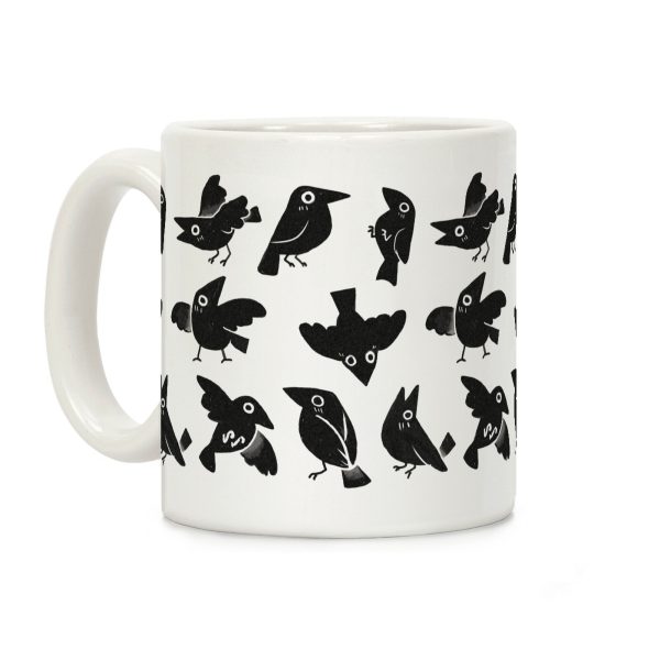 Cute Crow Pattern Coffee Mug Cute Crow Pattern Coffee Mug