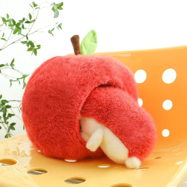 Cute Detachable Apple Hedgehog Plush Doll - Perfect Holiday Gift for Kids!
