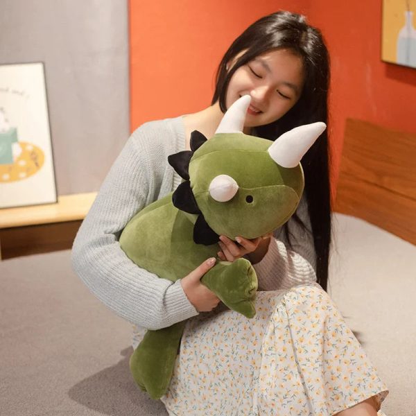 Cute Dinosaur Weighted Plush Toy - Soft Stuffed Pillow for Kids' Gifts