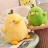 Cute Duck & Pear Plush Toy: 2-in-1 Pillow for Kids' Fun!