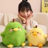 Cute Duck & Pear Plush Toy: 2-in-1 Pillow for Kids' Fun!