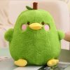 Cute Duck & Pear Plush Toy: 2-in-1 Pillow for Kids' Fun!