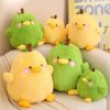 Cute Duck & Pear Plush Toy: 2-in-1 Pillow for Kids' Fun!