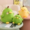 Cute Duck & Pear Plush Toy: 2-in-1 Pillow for Kids' Fun!