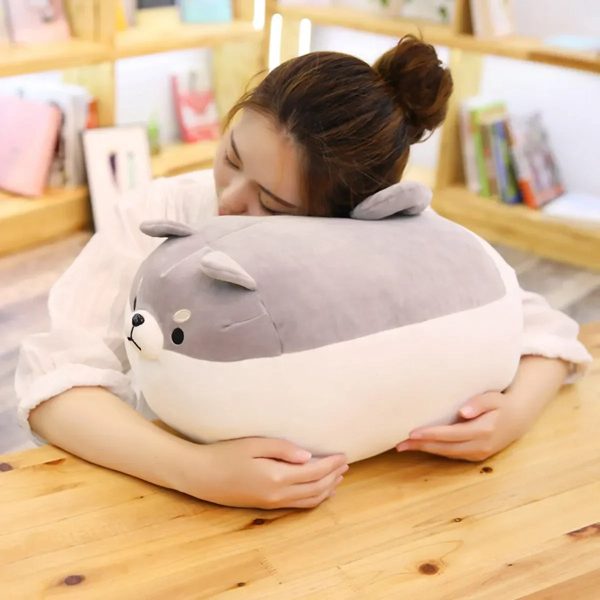 Cute Fat Shiba Inu Plush Toy - Soft Animal Pillow for Kids & Gifts
