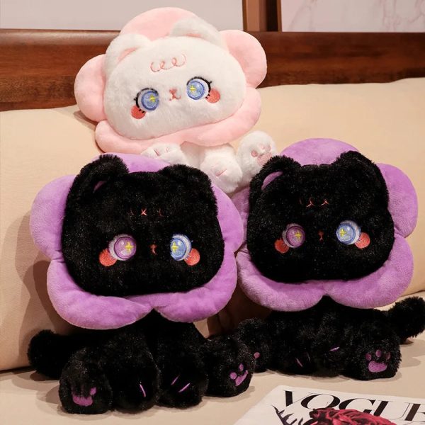 Cute Floral Cat Plush Toy 30cm Soft Stuffed Doll Cute Floral Cat Plush Toy 30cm Soft Stuffed Doll