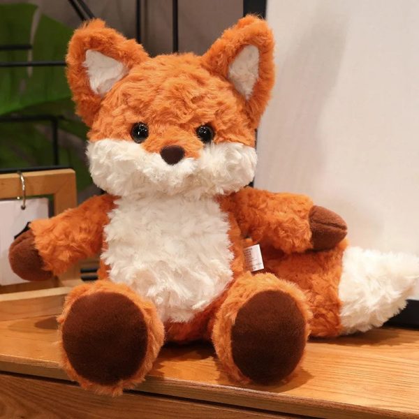 Cute Fluffy Fox Plush Toy - Soft Cartoon Stuffed Doll for Kids' Gifts