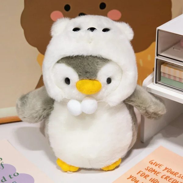 Cute Fluffy Penguin Plush Toy - Adorable Sleep Companion & Gift Cute Fluffy Penguin Plush Toy - Adorable Sleep Companion & Gift
