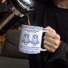 Cute Ghost Bestie Friends Until We Die Toile De Jouy Pattern - Personalized White Edge-to-Edge Mug Cute Ghost Bestie Friends Until We Die Toile De Jouy Pattern - Personalized White Edge-to-Edge Mug