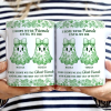Cute Ghost Bestie Friends Until We Die Toile De Jouy Pattern - Personalized White Edge-to-Edge Mug Cute Ghost Bestie Friends Until We Die Toile De Jouy Pattern - Personalized White Edge-to-Edge Mug