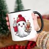 Cute Ghost Christmas Personalized Mug, Adorable Gingerbread and Cocoa Holiday Gift with Custom Name Cute Ghost Christmas Personalized Mug, Adorable Gingerbread and Cocoa Holiday Gift with Custom Name