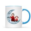 Cute Grandma & Grandkid On Moon Christmas Gift Personalized Mug