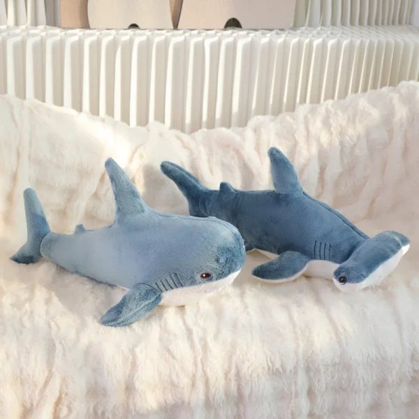 Cute Gray Blue Shark Plush Toy - Soft Stuffed Sea Animal Pillow for Kids Cute Gray Blue Shark Plush Toy - Soft Stuffed Sea Animal Pillow for Kids