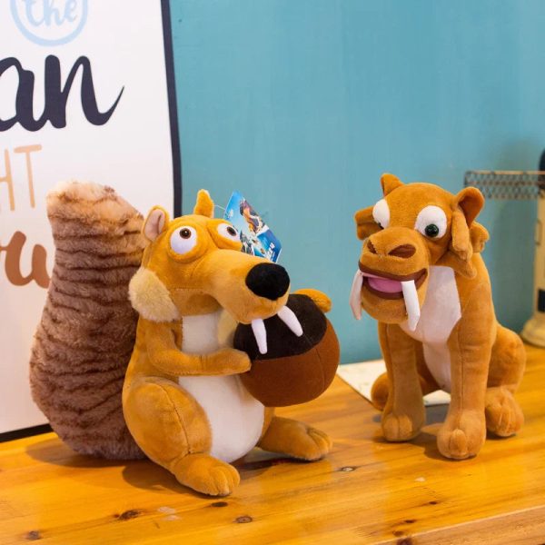 Cute Ice Age Squirrel Plush Pillow - Soft Comfort for Home & Office