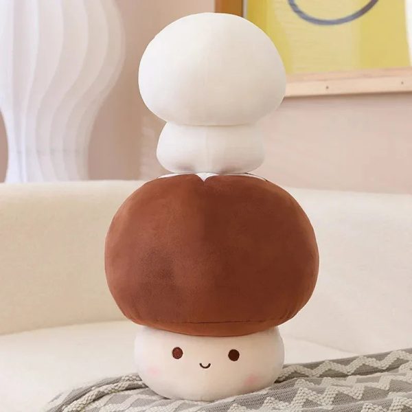 Cute Kawaii Shiitake Mushroom Plush Toy - Soft & Lifelike Gift for Kids Cute Kawaii Shiitake Mushroom Plush Toy - Soft & Lifelike Gift for Kids