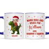 Cute Kid With Dinosaur Christmas Personalized Mug Cute Kid With Dinosaur Christmas Personalized Mug