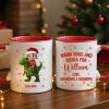 Cute Kid With Dinosaur Christmas Personalized Mug Cute Kid With Dinosaur Christmas Personalized Mug