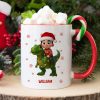 Cute Kid With Dinosaur Christmas Personalized Mug Cute Kid With Dinosaur Christmas Personalized Mug