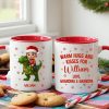 Cute Kid With Dinosaur Christmas Personalized Mug Cute Kid With Dinosaur Christmas Personalized Mug