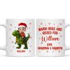 Cute Kid With Dinosaur Christmas Personalized Mug Cute Kid With Dinosaur Christmas Personalized Mug
