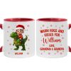 Cute Kid With Dinosaur Christmas Personalized Mug Cute Kid With Dinosaur Christmas Personalized Mug