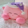 Cute Kirby Plush Toy with Nightcap
