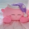 Cute Kirby Plush Toy with Nightcap