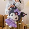 Cute Kuromi Plush Doll - 30cm Sanlio Purple Dress Gift for Anime Lovers Cute Kuromi Plush Doll - 30cm Sanlio Purple Dress Gift for Anime Lovers