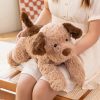 Cute Lying Dog Plush Toy - Soft Cartoon Puppy Pillow for Kids' Room Decor