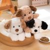 Cute Lying Dog Plush Toy - Soft Cartoon Puppy Pillow for Kids' Room Decor