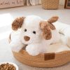 Cute Lying Dog Plush Toy - Soft Cartoon Puppy Pillow for Kids' Room Decor