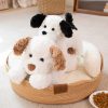 Cute Lying Dog Plush Toy - Soft Cartoon Puppy Pillow for Kids' Room Decor