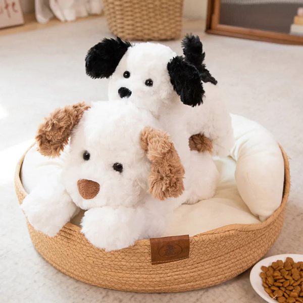 Cute Lying Dog Plush Toy - Soft Cartoon Puppy Pillow for Kids' Room Decor