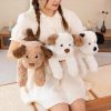 Cute Lying Dog Plush Toy - Soft Cartoon Puppy Pillow for Kids' Room Decor