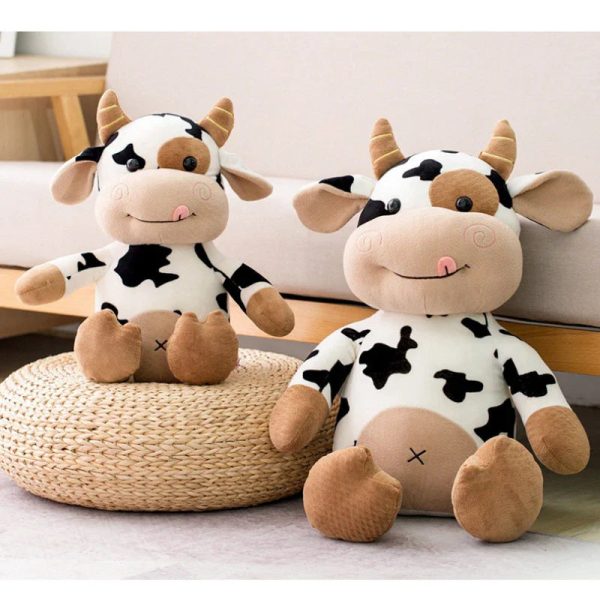 Cute Milk Cow Plush Pillow Soft Stuffed Doll