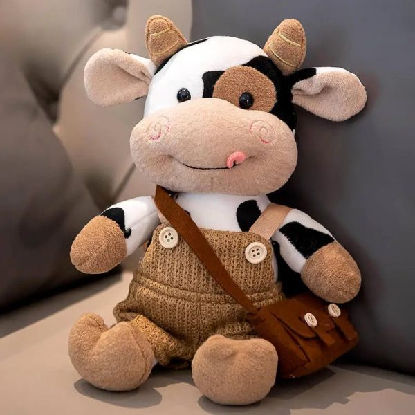 Cute Milk Cow Plush Pillow Soft Stuffed Doll