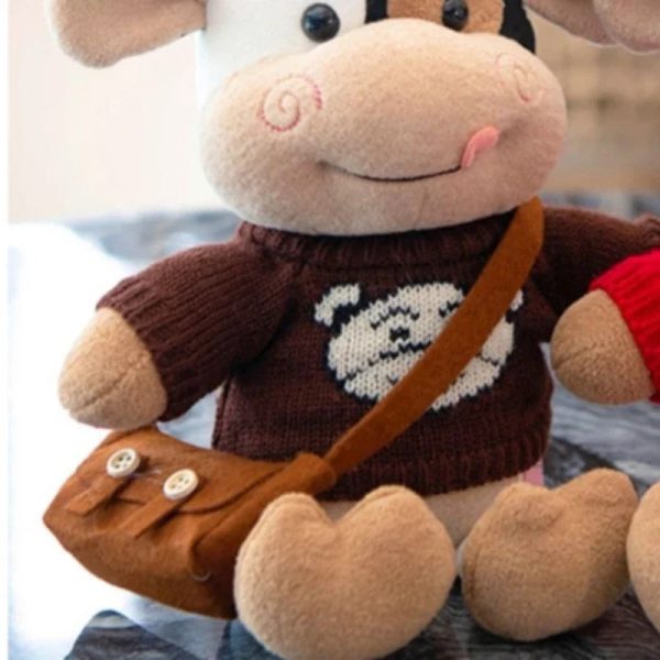 Cute Milk Cow Plush Pillow Soft Stuffed Doll