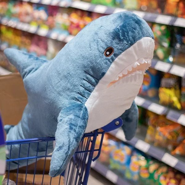 Cute Mini Blue Shark Plush Toy - Soft Sea Animal Pillow for Kids & Decor