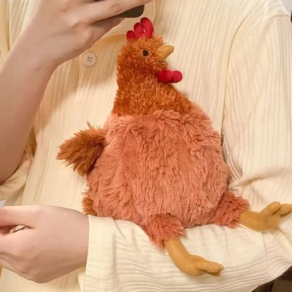 Cute Plush Chicken Doll Soft Stuffed Decorative Toy